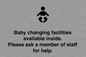 IV7840: Baby changing facilities available inside. Please ask a member of staff for help.