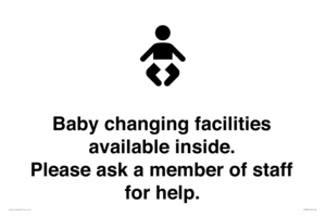 IV7840: Baby changing facilities available inside. Please ask a member of staff for help.