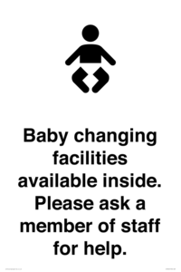 IV7840: Baby changing facilities available inside. Please ask a member of staff for help.