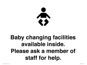 IV7840: Baby changing facilities available inside. Please ask a member of staff for help.