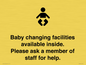 IV7840: Baby changing facilities available inside. Please ask a member of staff for help.