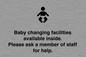IV7840: Baby changing facilities available inside. Please ask a member of staff for help.