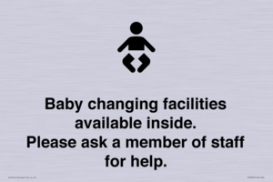 IV7840: Baby changing facilities available inside. Please ask a member of staff for help.