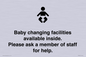 IV7840: Baby changing facilities available inside. Please ask a member of staff for help.