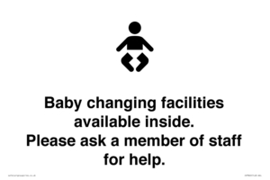 IV7840: Baby changing facilities available inside. Please ask a member of staff for help.