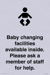 IV7840: Baby changing facilities available inside. Please ask a member of staff for help.