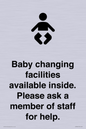 IV7840: Baby changing facilities available inside. Please ask a member of staff for help.