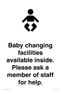 IV7840: Baby changing facilities available inside. Please ask a member of staff for help.