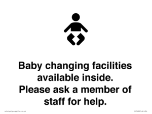 IV7840: Baby changing facilities available inside. Please ask a member of staff for help.