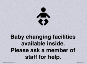 IV7840: Baby changing facilities available inside. Please ask a member of staff for help.