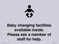IV7840: Baby changing facilities available inside. Please ask a member of staff for help.