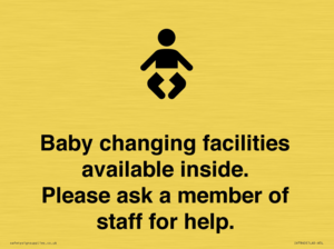 IV7840: Baby changing facilities available inside. Please ask a member of staff for help.