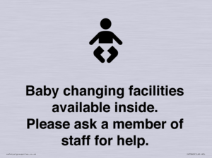 IV7840: Baby changing facilities available inside. Please ask a member of staff for help.