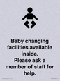 IV7840: Baby changing facilities available inside. Please ask a member of staff for help.