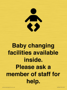 IV7840: Baby changing facilities available inside. Please ask a member of staff for help.