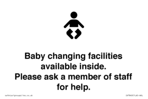 IV7840: Baby changing facilities available inside. Please ask a member of staff for help.