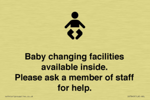 IV7840: Baby changing facilities available inside. Please ask a member of staff for help.