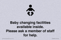 IV7840: Baby changing facilities available inside. Please ask a member of staff for help.