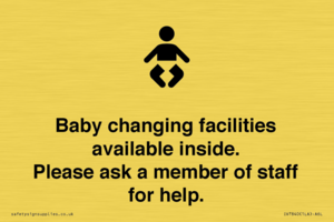 IV7840: Baby changing facilities available inside. Please ask a member of staff for help.