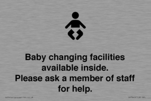 IV7840: Baby changing facilities available inside. Please ask a member of staff for help.