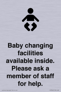 IV7840: Baby changing facilities available inside. Please ask a member of staff for help.