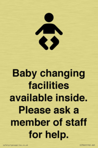 IV7840: Baby changing facilities available inside. Please ask a member of staff for help.