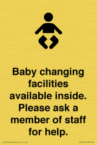 IV7840: Baby changing facilities available inside. Please ask a member of staff for help.