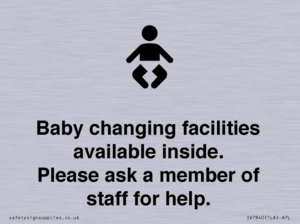 IV7840: Baby changing facilities available inside. Please ask a member of staff for help.