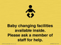 IV7840: Baby changing facilities available inside. Please ask a member of staff for help.
