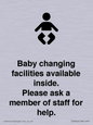 IV7840: Baby changing facilities available inside. Please ask a member of staff for help.