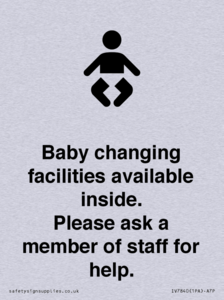 IV7840: Baby changing facilities available inside. Please ask a member of staff for help.