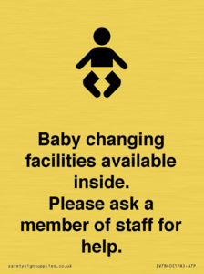 IV7840: Baby changing facilities available inside. Please ask a member of staff for help.
