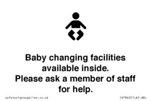 IV7840: Baby changing facilities available inside. Please ask a member of staff for help.