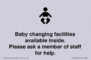 IV7840: Baby changing facilities available inside. Please ask a member of staff for help.