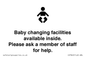 IV7840: Baby changing facilities available inside. Please ask a member of staff for help.