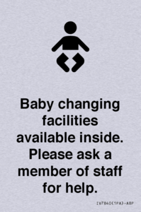 IV7840: Baby changing facilities available inside. Please ask a member of staff for help.