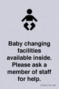 IV7840: Baby changing facilities available inside. Please ask a member of staff for help.