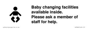 IV7840: Baby changing facilities available inside. Please ask a member of staff for help.