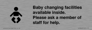 IV7840: Baby changing facilities available inside. Please ask a member of staff for help.