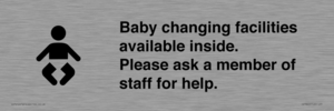 IV7840: Baby changing facilities available inside. Please ask a member of staff for help.