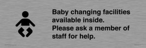 IV7840: Baby changing facilities available inside. Please ask a member of staff for help.