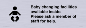 IV7840: Baby changing facilities available inside. Please ask a member of staff for help.