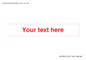IV7872: Custom blank information sign. Red text, plain background