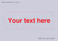 IV7872: Custom blank information sign. Red text, plain background