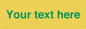 IV7875: Custom blank information sign. Green text, plain background