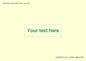 IV7875: Custom blank information sign. Green text, plain background