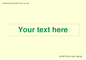 IV7875: Custom blank information sign. Green text, plain background
