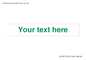 IV7875: Custom blank information sign. Green text, plain background