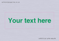IV7875: Custom blank information sign. Green text, plain background