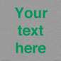 IV7875: Custom blank information sign. Green text, plain background